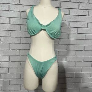 Vicious Young Babe Aqua Bikini‎ Set